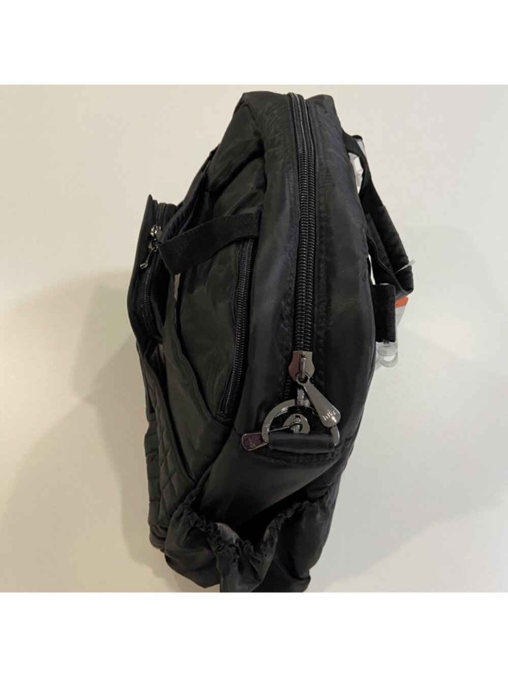 Lug Black Quilted Tuck Tuk diaper bag or Carry All Bag W/ Multiple Compartments - Picture 3 of 16